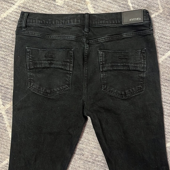 RSQ SLIM BLACK SKINNY JEANS - Picture 8 of 8